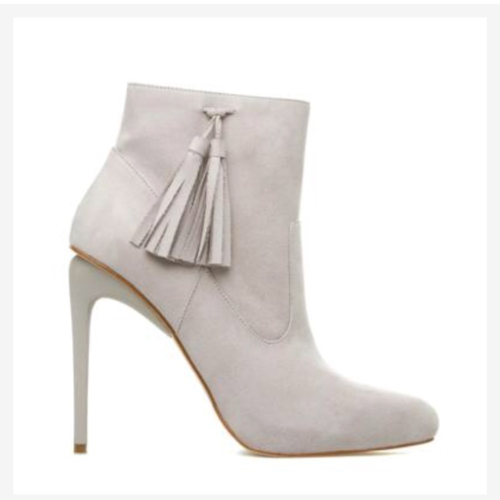 BEAUTIFUL Taupe Faux Suede Bootie